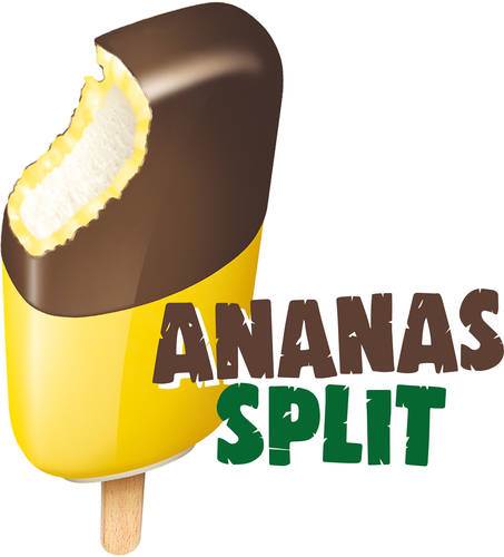 Ananas Split, glasspinne, 84 ml