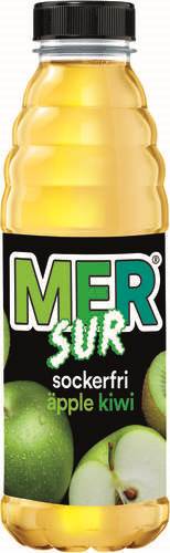 Mer Sur Kiwi Äpple Sockerfri, pet, 50 cl