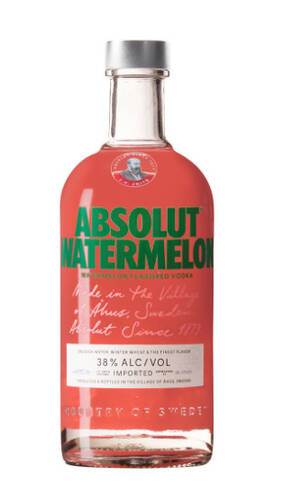 Absolut Watermelon 38 %, smaksatt vodka, 70 cl