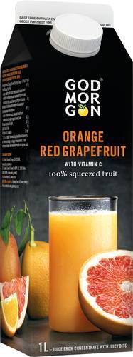 God Morgon Orange Red Grapefruit juice, 1 l