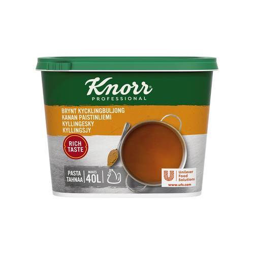 Brynt kycklingbuljong, pasta, 40 l, 1 kg