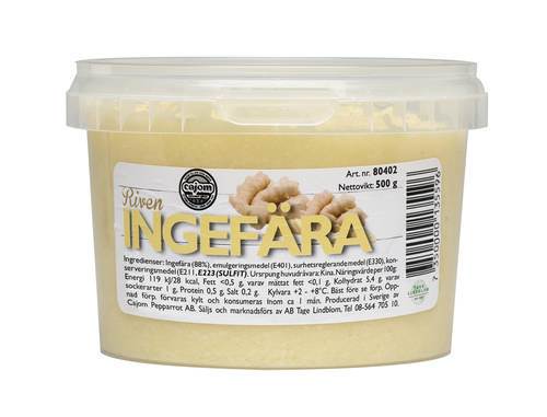 Riven ingefära, 500 g