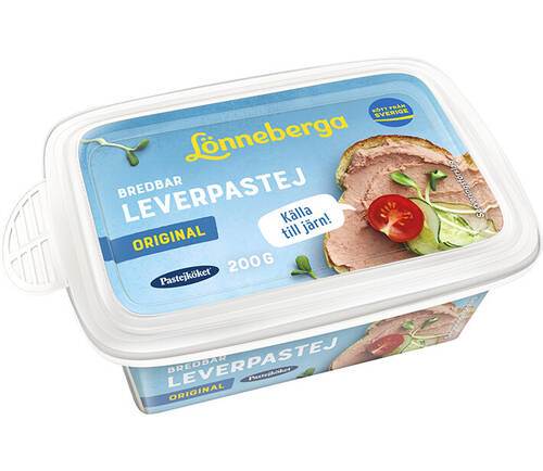 Bredbar Leverpastej Orginal, Sverige, 200 g