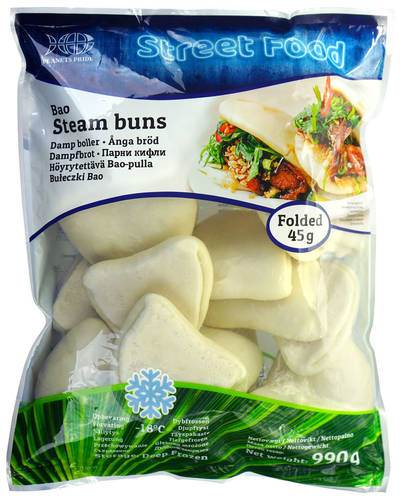 Steamed buns, bao, 22 x 45 g