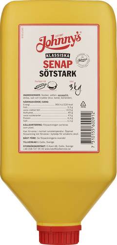 Söt-stark Johnny's senap, bomb, 3 kg