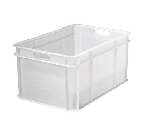 Låda 600 x 400 x 290 mm, 54 l, natur, HDPE plast
