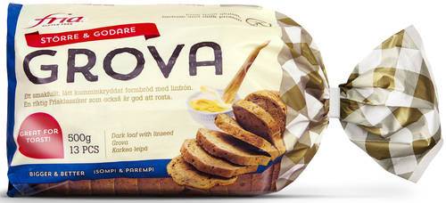 Glutenfritt grova formbröd, 500g