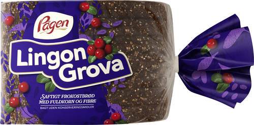 Lingongrova, fullkornsbröd, 14 skivor, 500 g