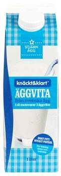 Äggvita pastöriserad, Knäckt & Klart, 1 l