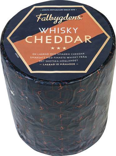 Whisky cheddar 12 mån 31% hårdost, ca 2,7 kg