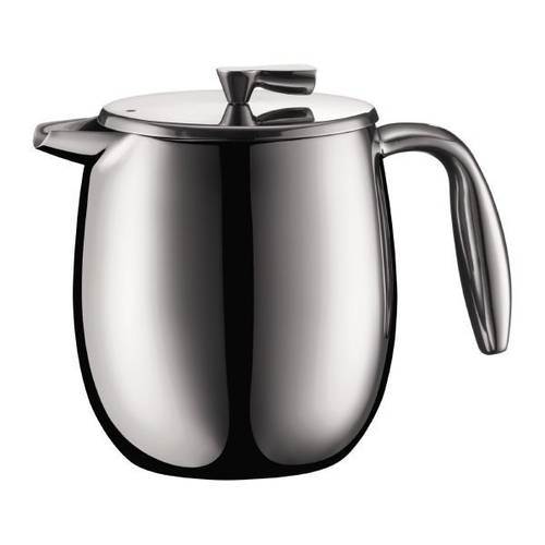 Kaffebryggare Columbia matt krom 500 ml, dubbelvägg, 4 koppar