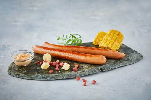 Grillkorv bacon-ost, 125 g, 5 kg