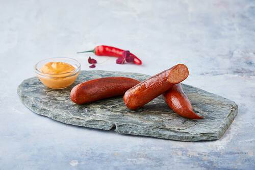 Chilipølser, 100 g, ca. 50 stk. 5 kg