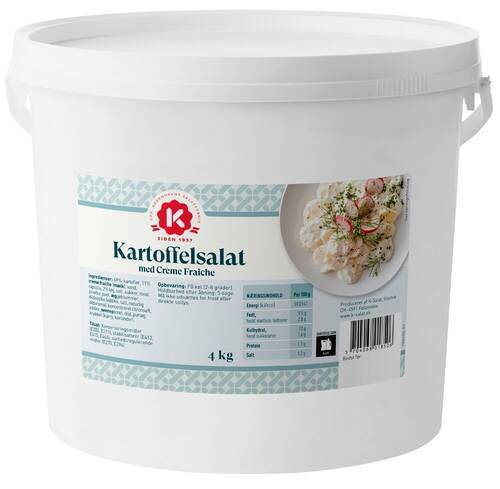 Lätt potatissallad med creme fraiche, 10% fett, 4 kg